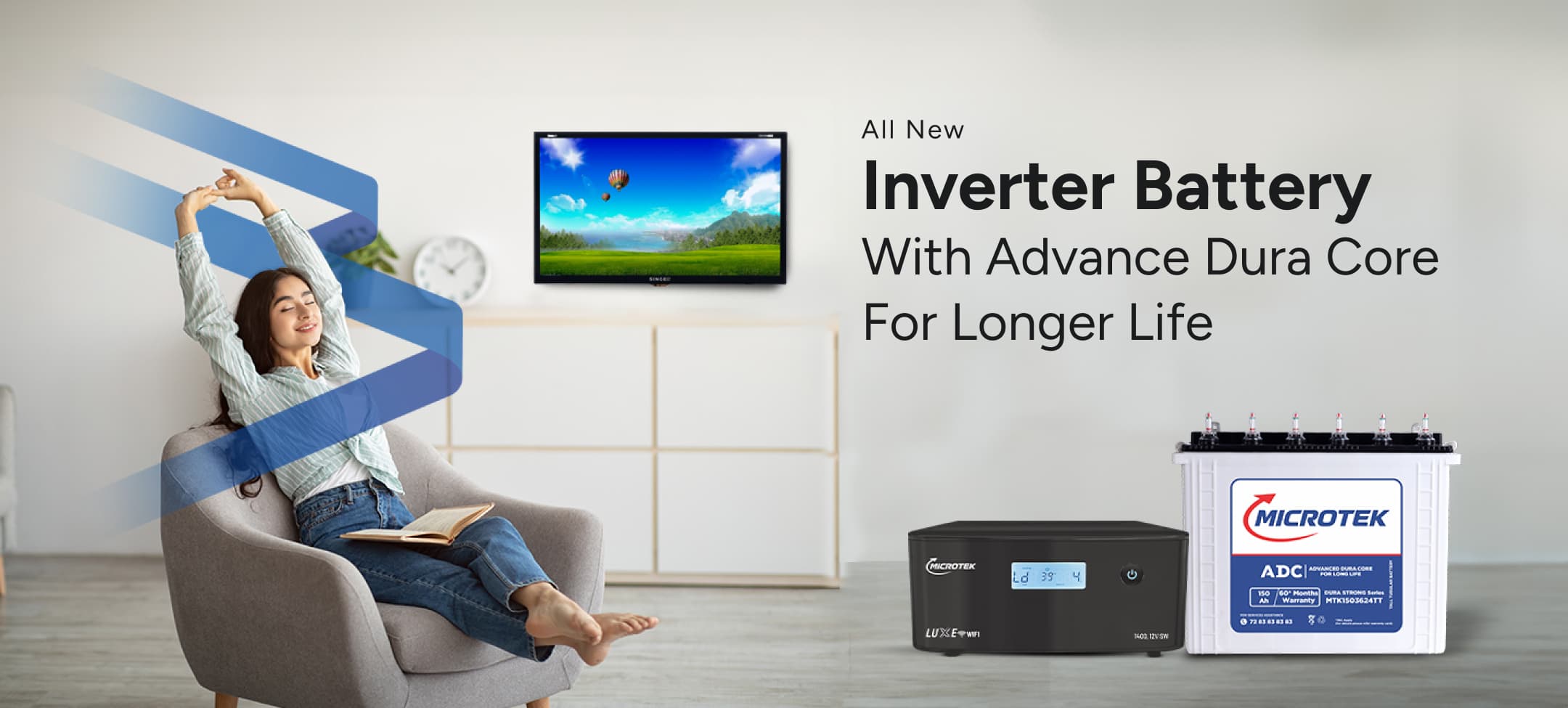 Introducing Inverter Battery With Advance Dura core for long life