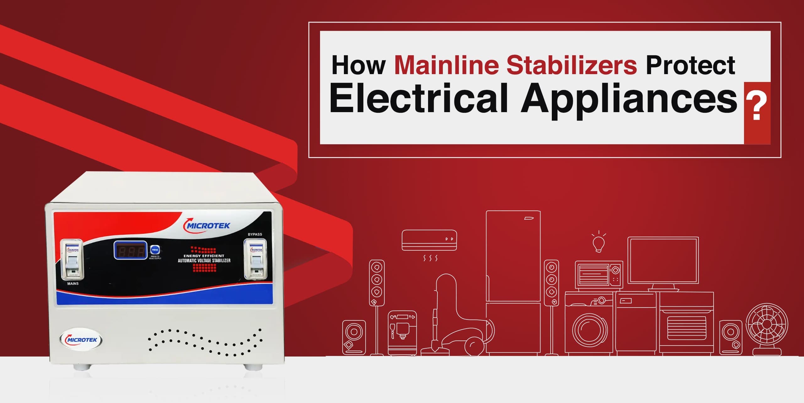 How Mainline Stabilizers Protect Electrical Appliances 